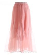 Luxury High-Waist Maxi Tulle Skirt